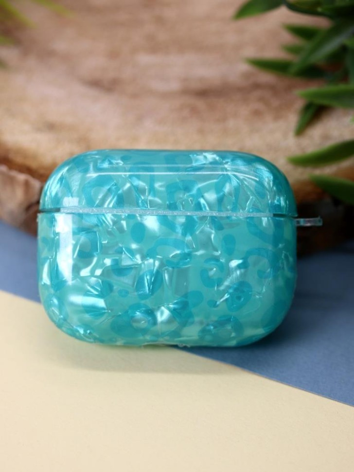 Чехол для наушников ILikeGift для AirPods Pro Sea shell / T-80 (blue) — фото 2