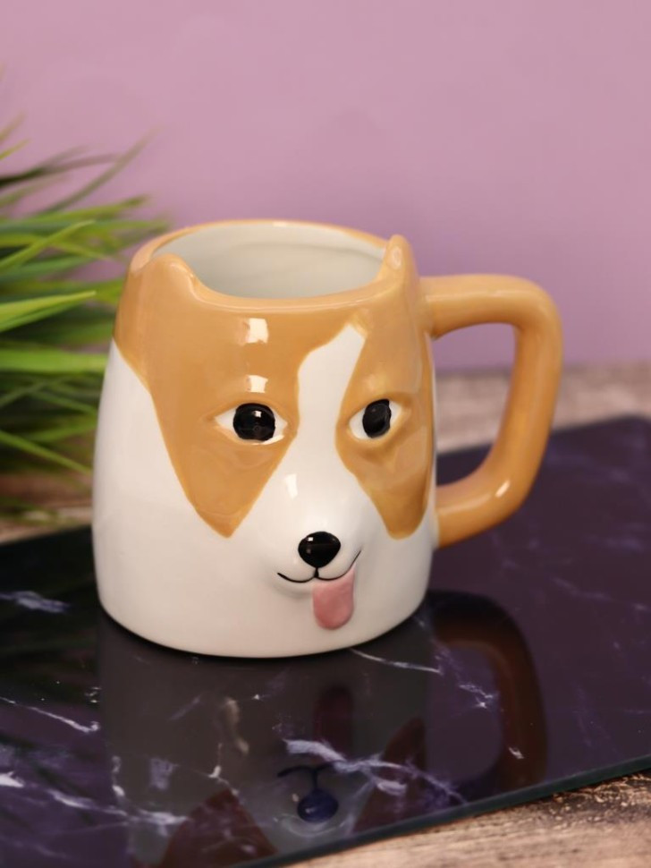 Чашка ILikeGift Dog with ears FC200676 (brown) — фото 4