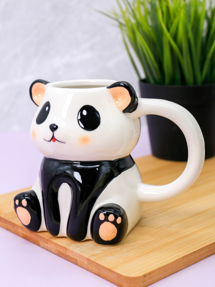 Кружка ILikeGift Modest panda FC220307 (white) — фото 4