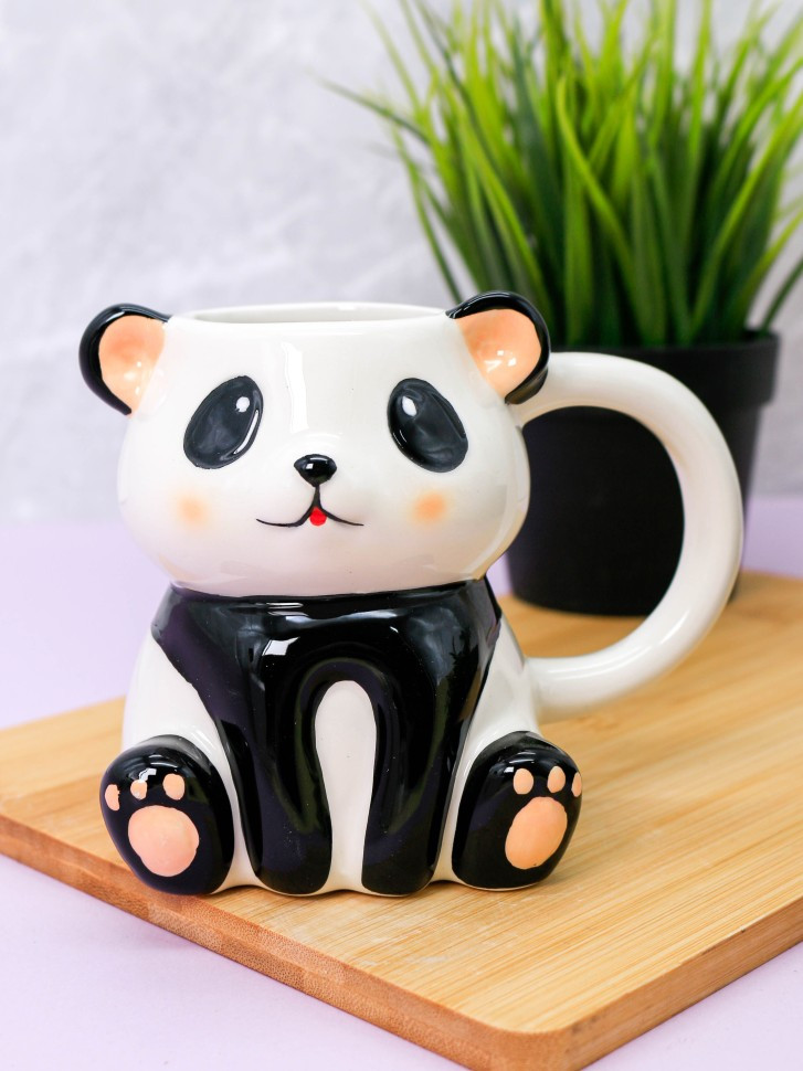 Кружка ILikeGift Modest panda FC220307 (white) — фото 3