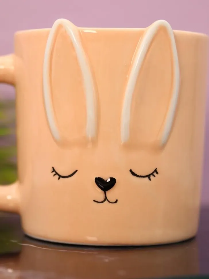 Кружка ILikeGift Sleepy rabbit FC250107 (pink) — фото 4