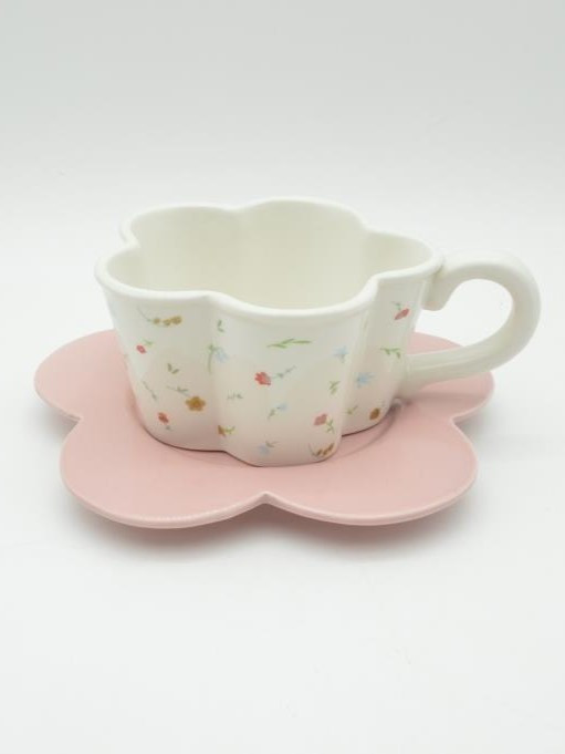 Чашка с блюдцем ILikeGift Cozy dishes FC250169 (white) — фото 2