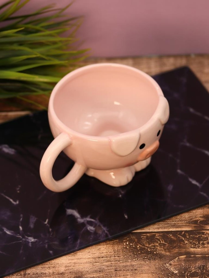 Чашка ILikeGift Piglet on legs FC25AL031728 (pink) — фото 4