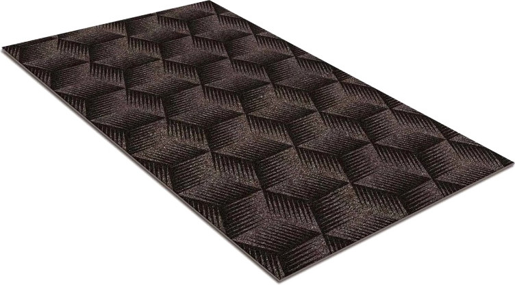 Коврик грязезащитный Shahintex Фокус 100х120 / 870158 (мокко 02 S)