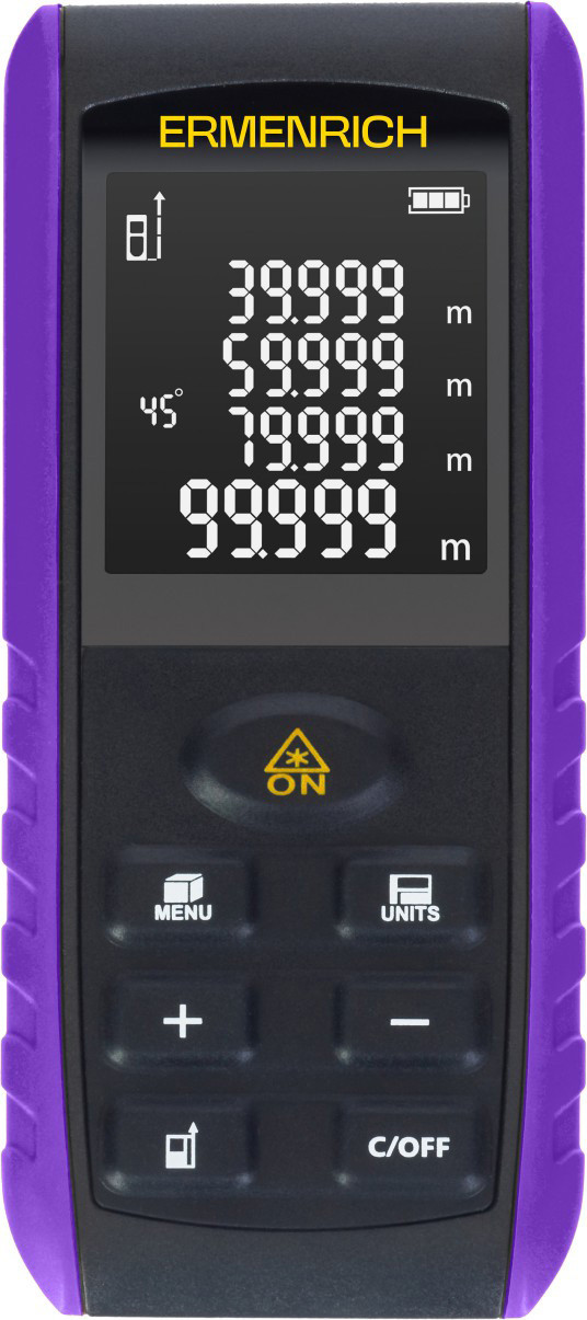 Лазерный дальномер Ermenrich Reel Pro GE100 / 86256 (фиолетовый)