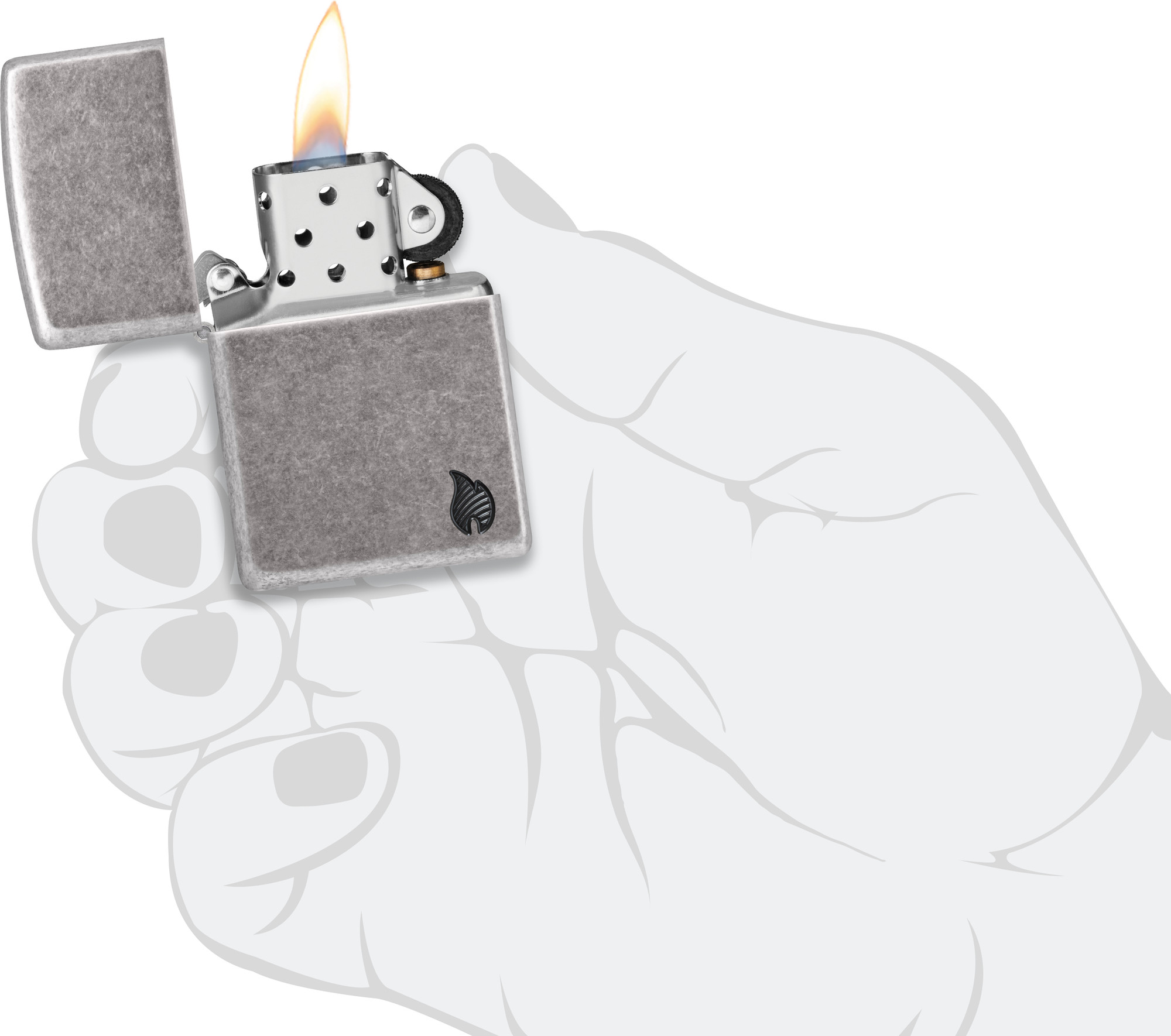 Зажигалка Zippo Armor Flame 46399 — фото 6