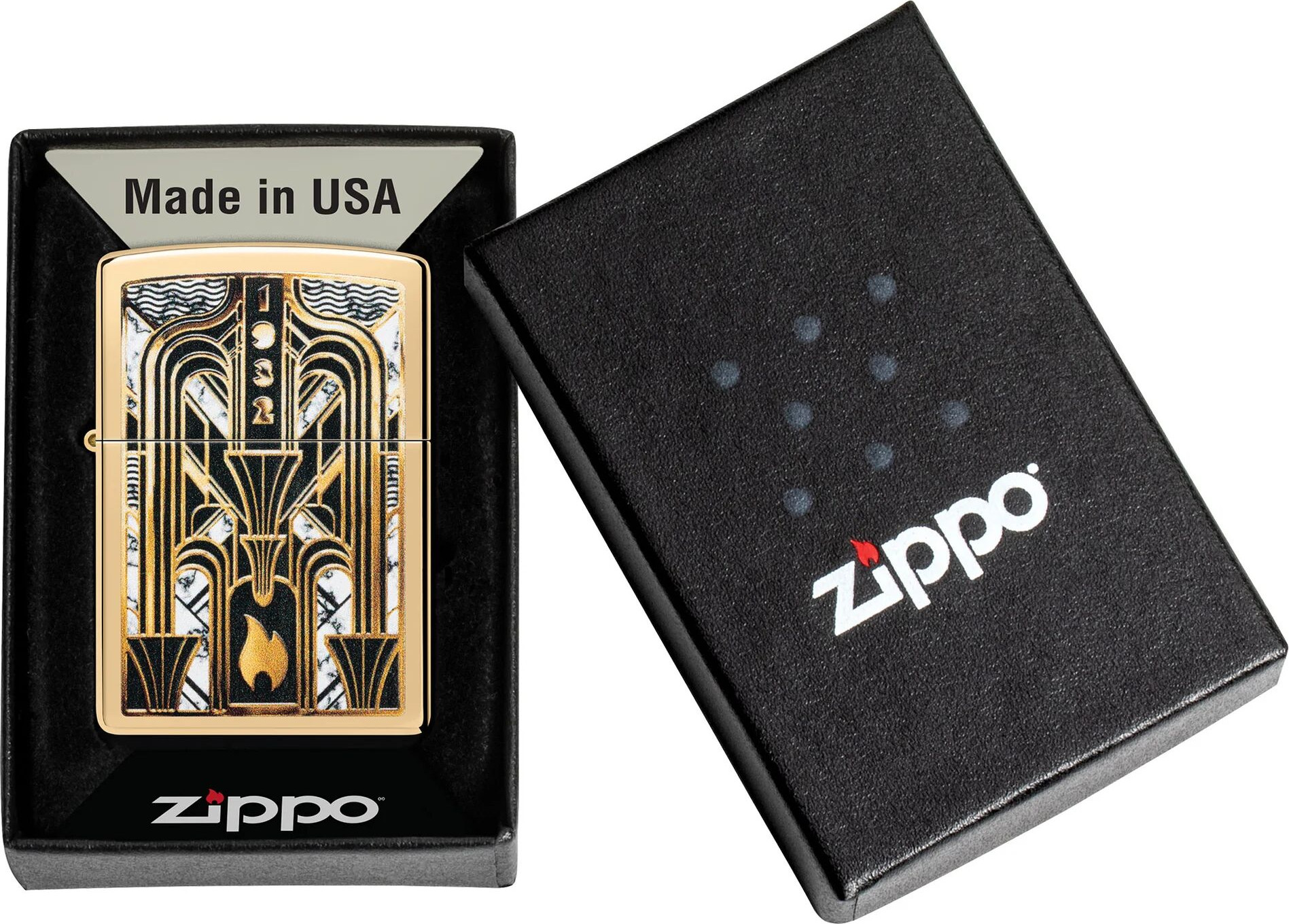 Зажигалка Zippo Art Deco Flame 46585 — фото 5