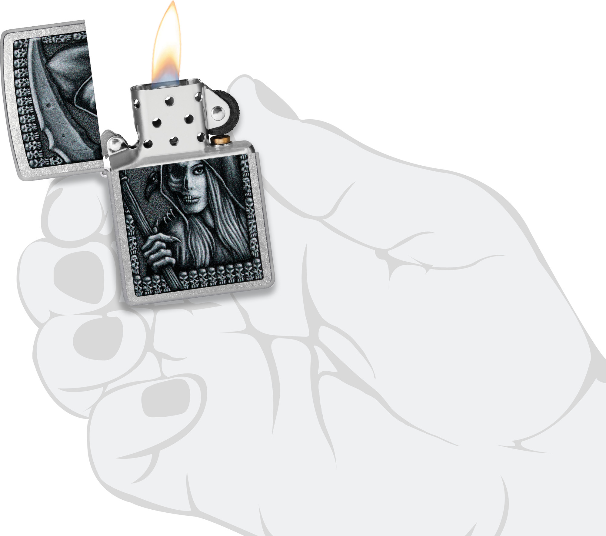 Зажигалка Zippo Grim Beauty 46151 — фото 6
