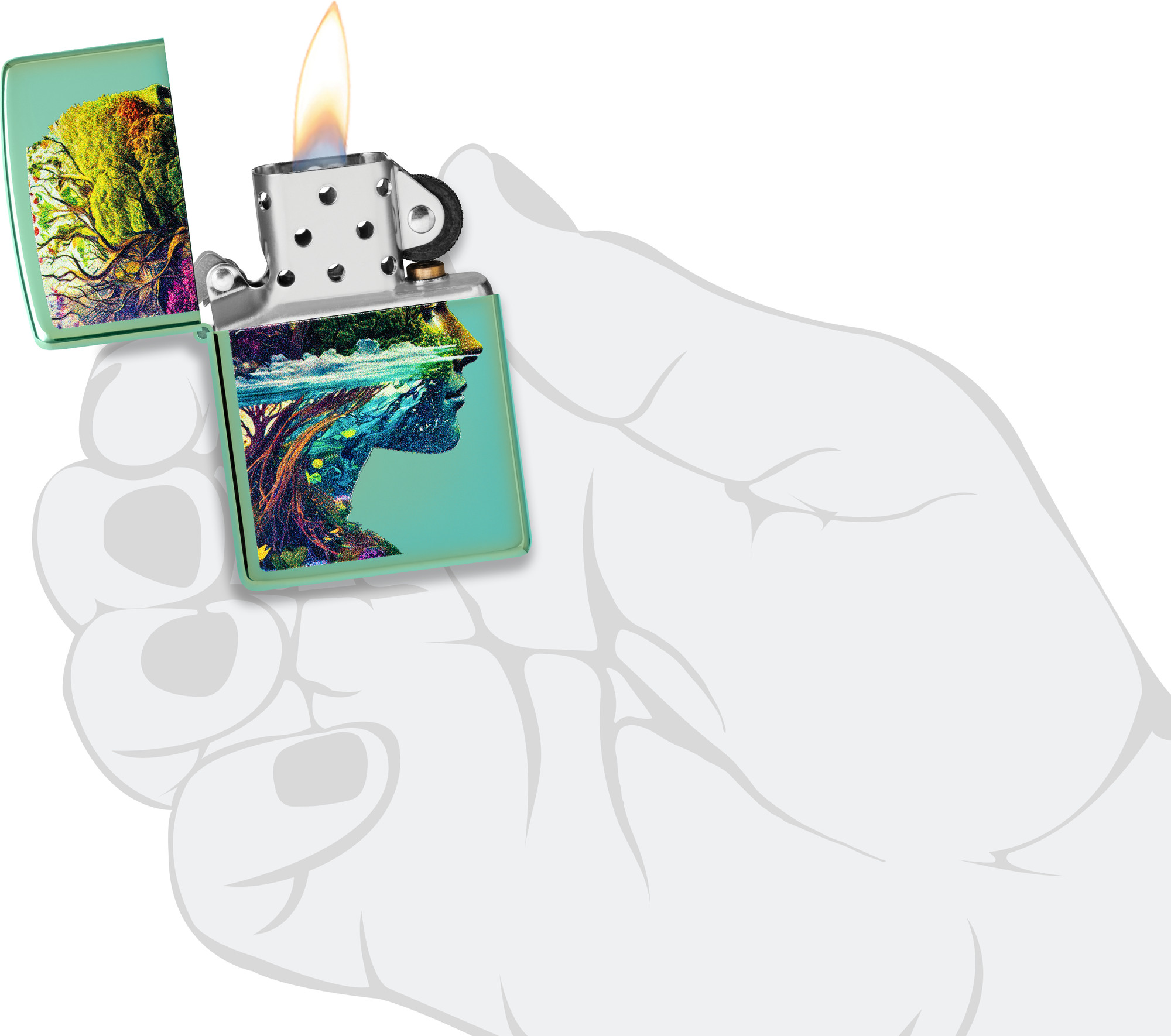 Зажигалка Zippo One with Nature Design 46233 — фото 6