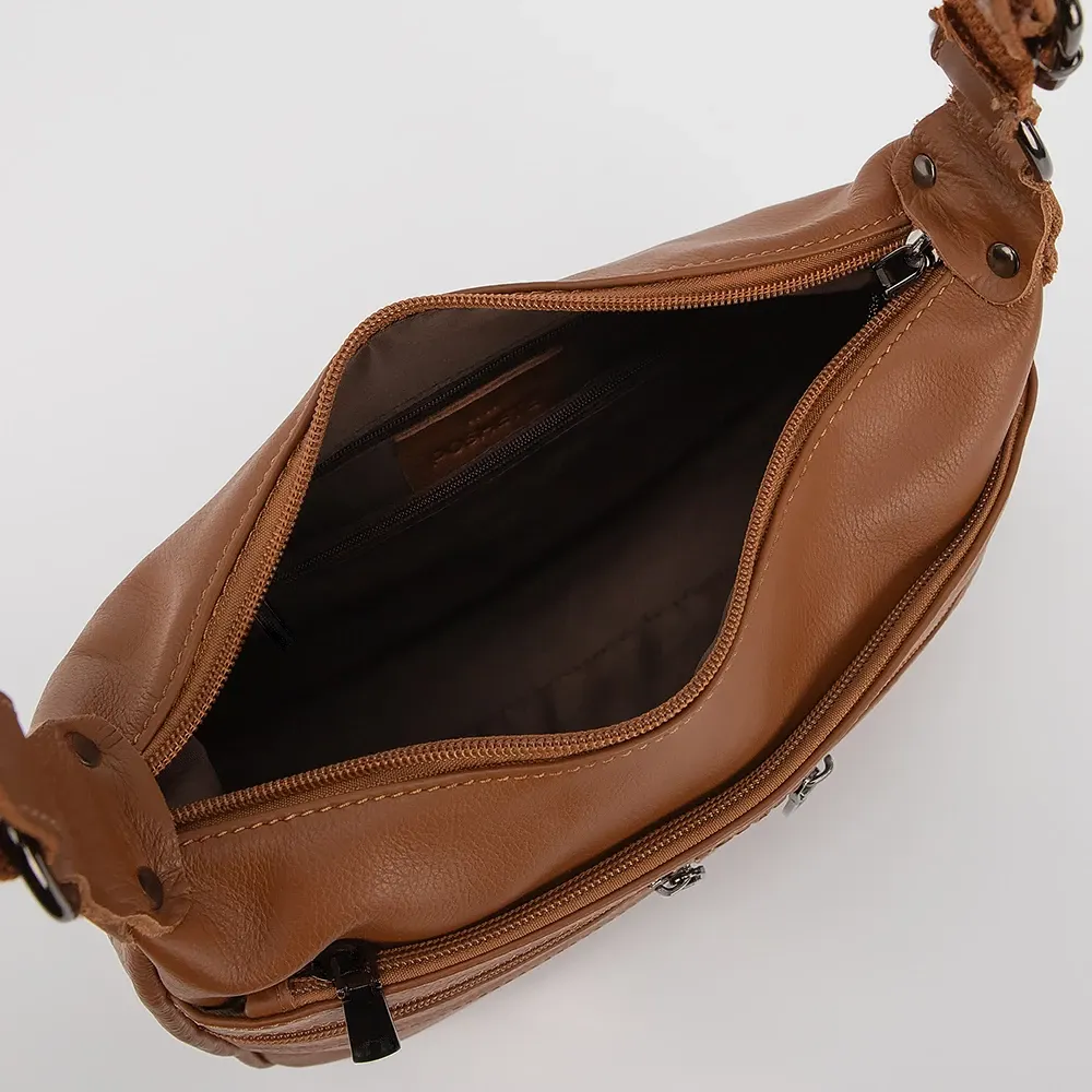 Сумка Poshete 921-5019-DCM (Dark Camel) — фото 3
