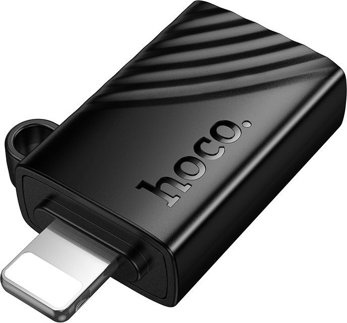 Картридер Hoco HB53 Mini Lightning/TF Card (черный) — фото 4
