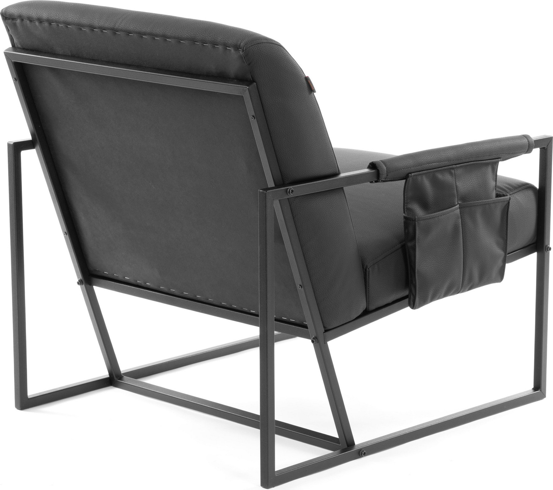 Кресло мягкое Tetchair Чарли Люкс (экокожа, sharp черный) — фото 3