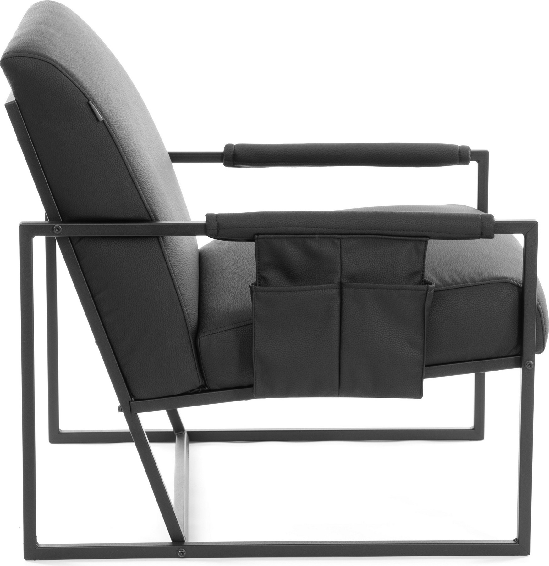 Кресло мягкое Tetchair Чарли Люкс (экокожа, sharp черный) — фото 2