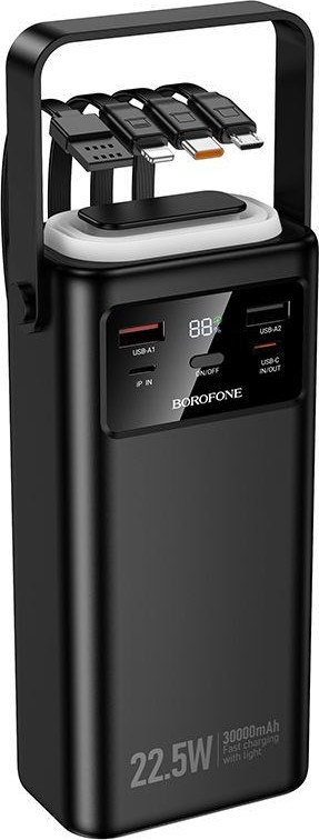 Портативное зарядное устройство Borofone BJ65 30000mAh (черный) — фото 6