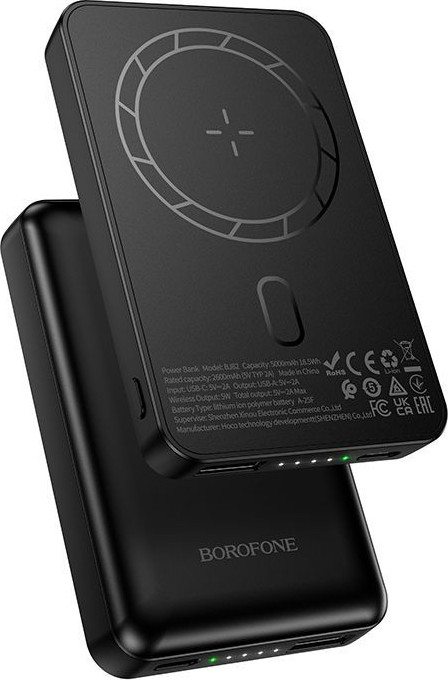 Портативное зарядное устройство Borofone BJ82 5000mAh (черный) — фото 3