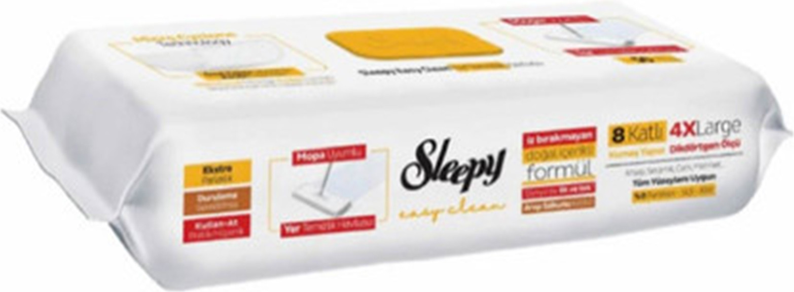 Влажные салфетки для дома Sleepy White Soap Additive для мытья пола (50шт)