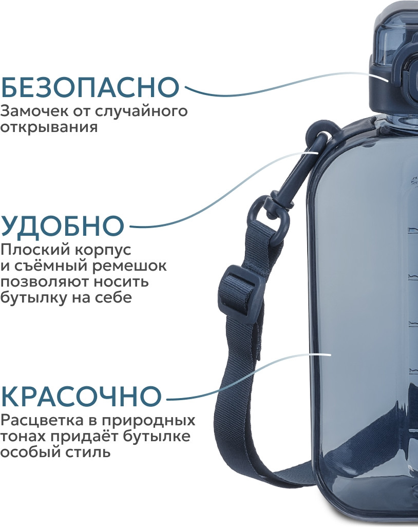 Бутылка для воды Арктика 724-750-CBLT (750 мл, нордик) — фото 3