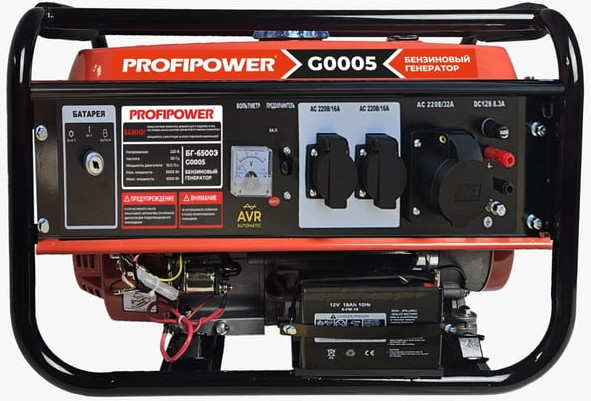 Бензиновый генератор Profipower БГ-6500Э / G0005 — фото 3
