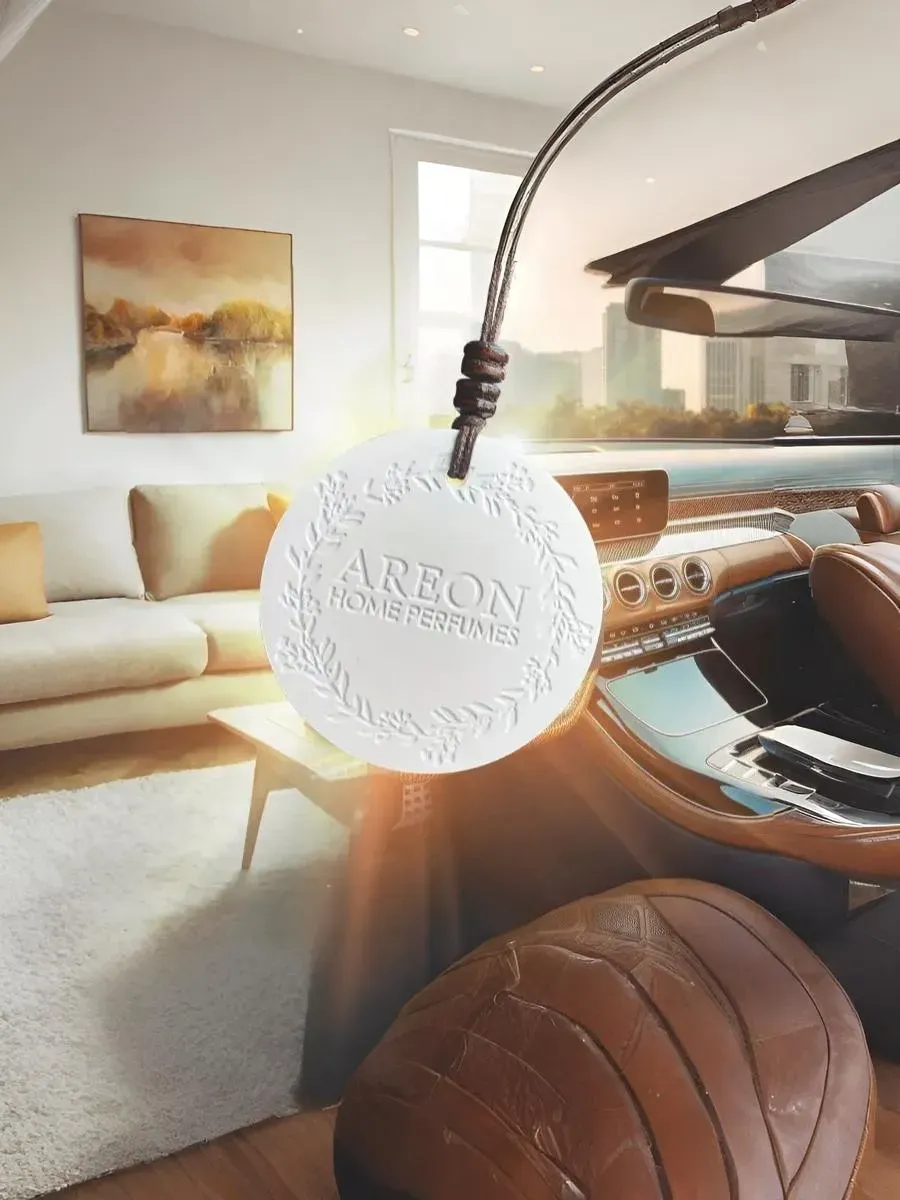 Ароматизатор автомобильный Areon Ceramic Disc Ecru / ARE-ACD04 (20мл) — фото 2