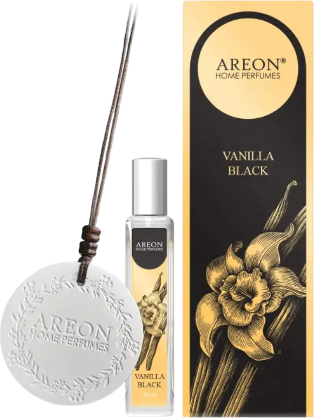 Ароматизатор автомобильный Areon Ceramic Disc Vanilla Black / ARE-ACD05 (20мл)