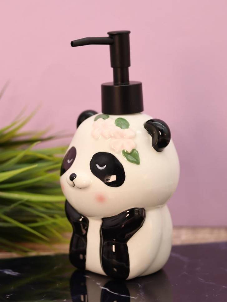 Дозатор для жидкого мыла ILikeGift Panda with flowers FC25AL031738 — фото 5