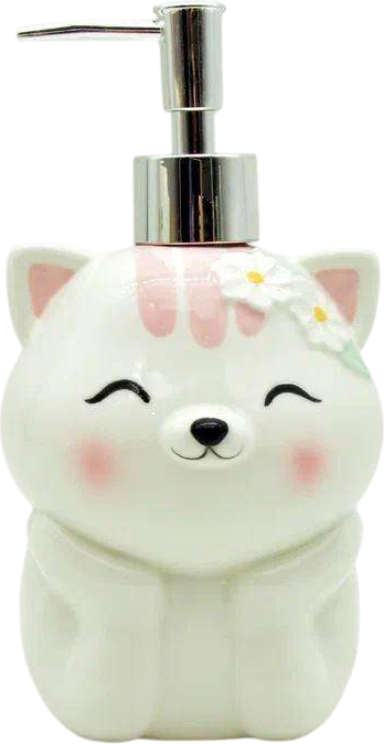 Дозатор для жидкого мыла ILikeGift Kitty with flowers FC25AL031739