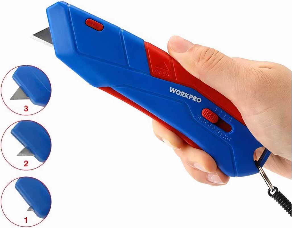 Нож строительный Workpro WP213010 — фото 3