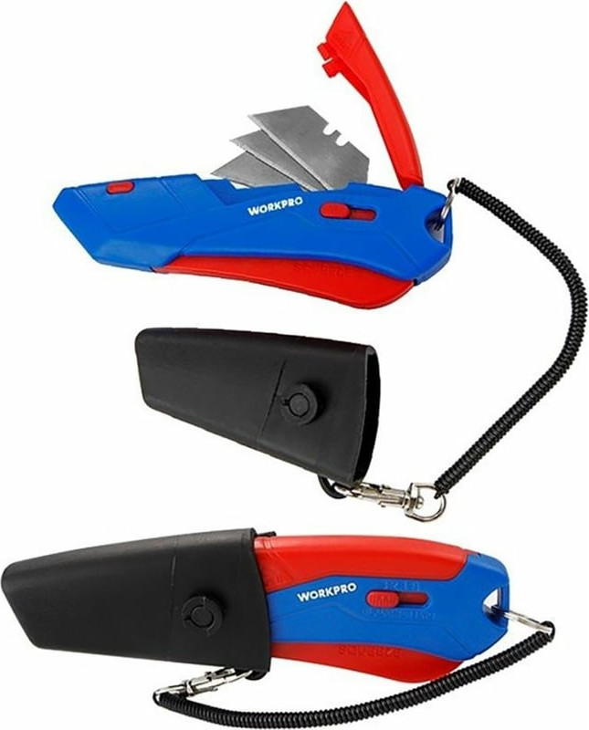 Нож строительный Workpro WP213010 — фото 4