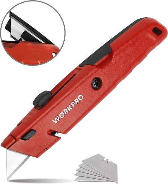 Нож строительный Workpro WP213009 — фото 3
