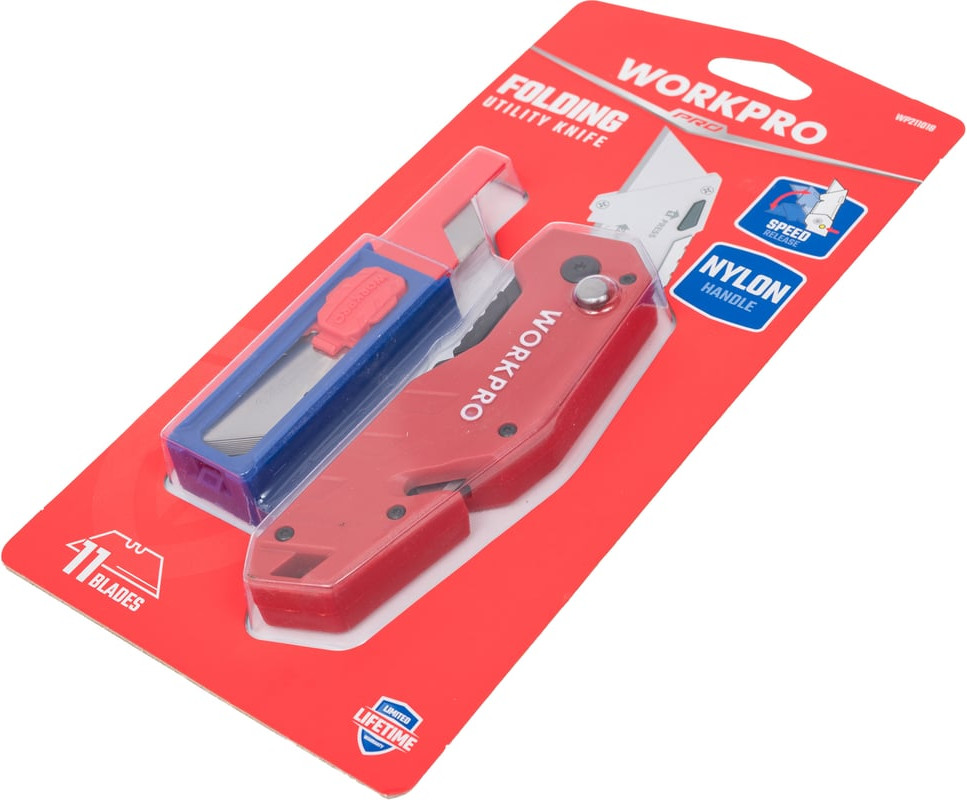 Нож строительный Workpro WP211018 — фото 3