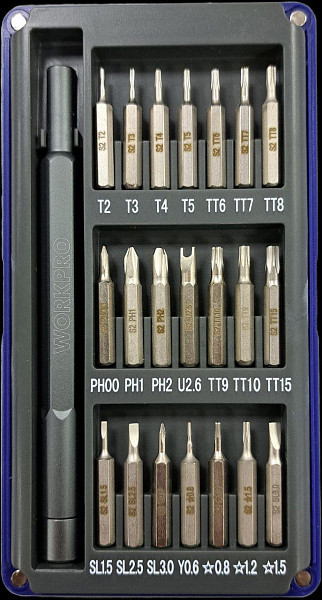 Отвертка Workpro WP200511 (21пр)