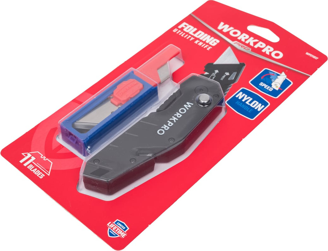 Нож строительный Workpro WP211017 — фото 3