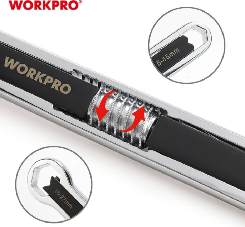 Гаечный ключ Workpro Разводной WP272016 — фото 6