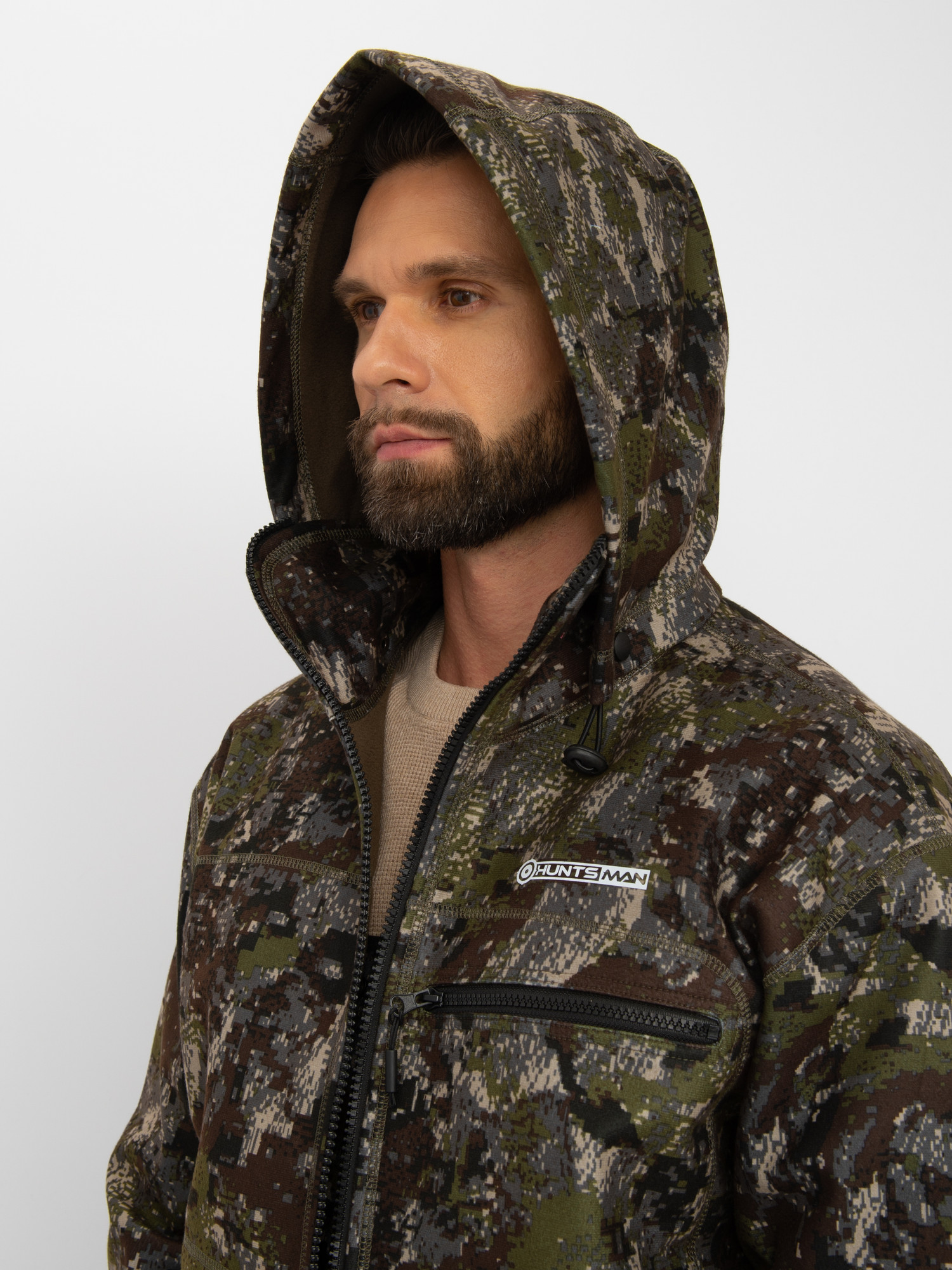 Костюм для охоты и рыбалки Huntsman Никс Люкс -5°C Alova Windblock Хамелеон (р-р 60-62/182-188) — фото 6