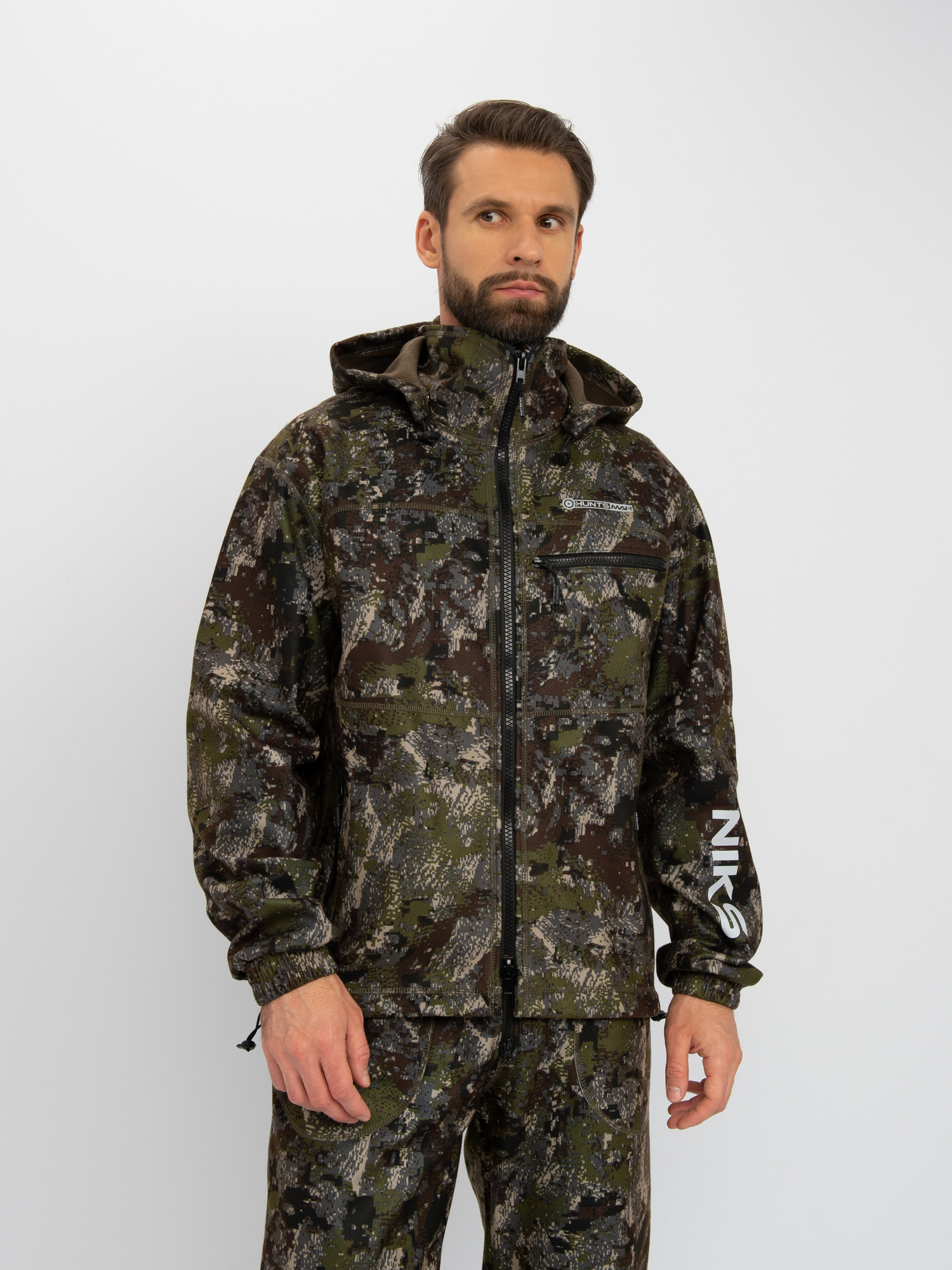 Костюм для охоты и рыбалки Huntsman Никс Люкс -5°C Alova Windblock Хамелеон (р-р 60-62/182-188) — фото 4
