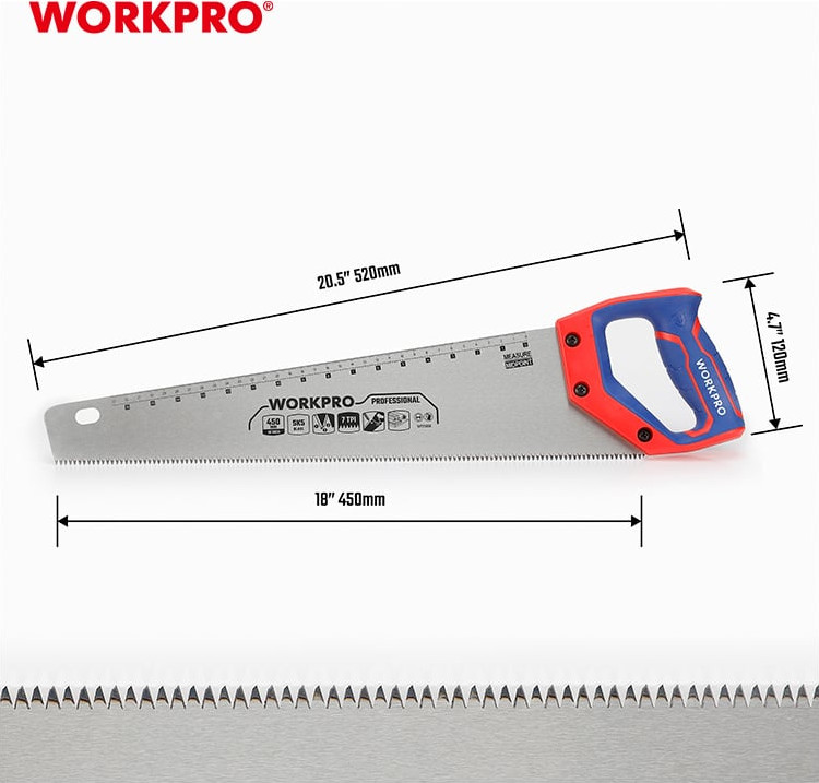 Ножовка Workpro 400мм / WP215006 — фото 2