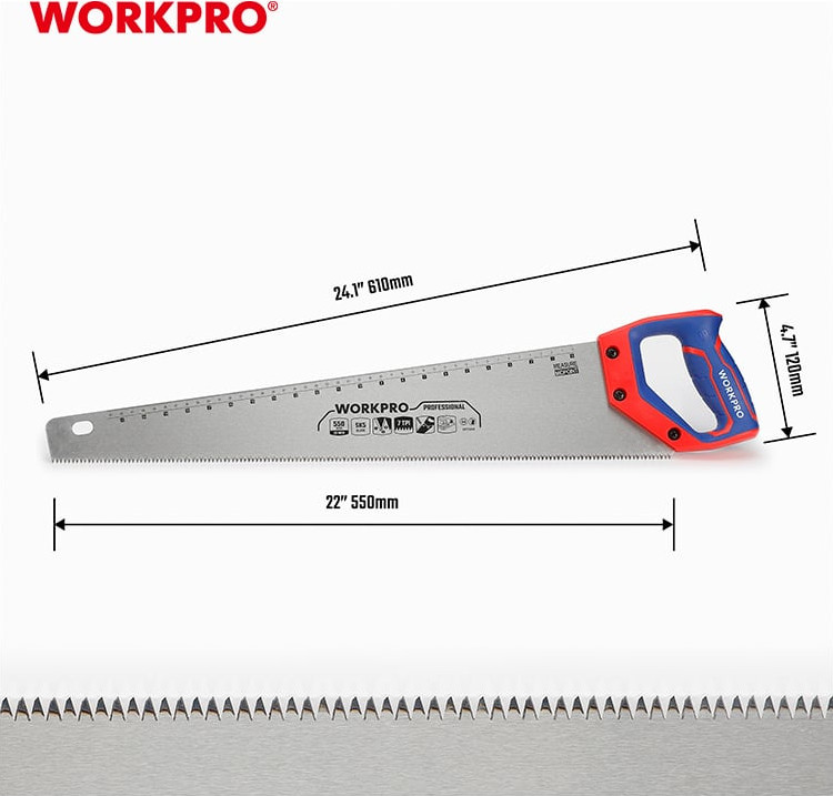 Ножовка Workpro 550мм / WP215008 — фото 4