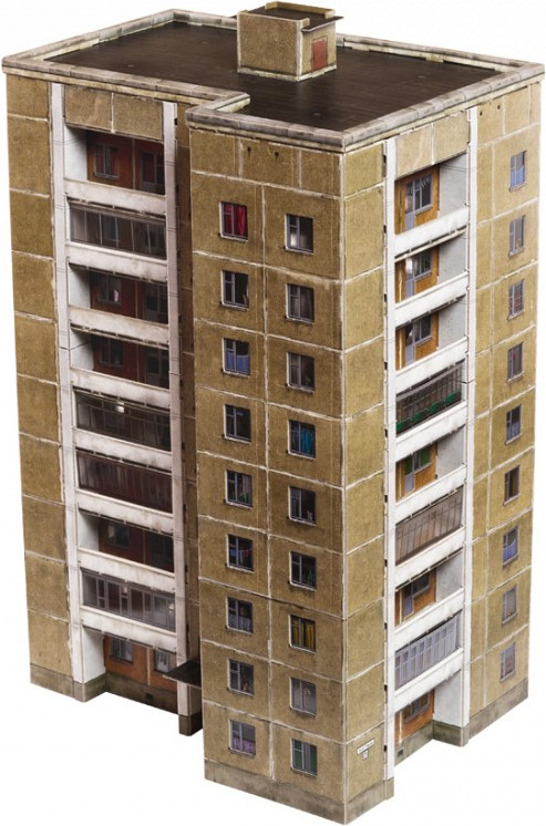 Сборная модель Умная бумага Брежневка. Новый дизайн / 4657800380755 — фото 4
