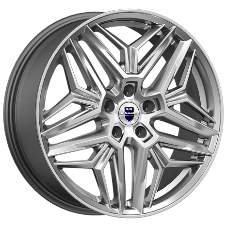 Литой диск K&K Колумб 19x7" 5x108мм DIA 60.1мм ET 50мм Дарк платинум