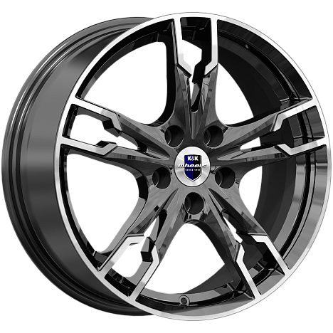 Литой диск K&K Солар 17x7" 5x108мм DIA 67.1мм ET 43мм Алмаз черный