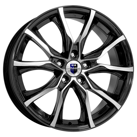 Литой диск K&K Твист 17x7.5" 5x120мм DIA 72.6мм ET 43мм Алмаз черный