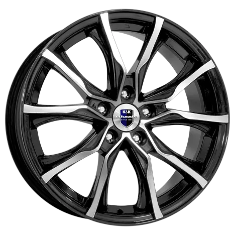 Литой диск K&K Твист 17x7.5" 5x108мм DIA 60.1мм ET 47мм Алмаз черный