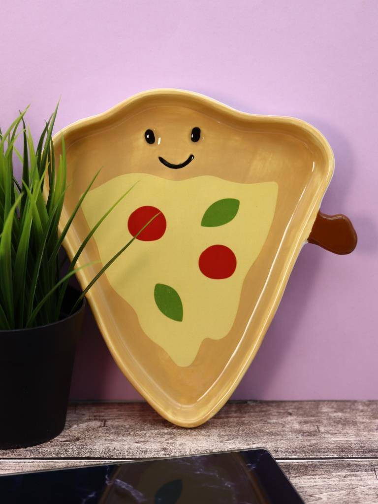 Тарелка столовая обеденная ILikeGift Funny pizza / FC250182 — фото 6