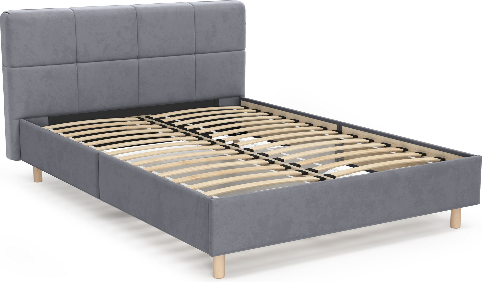 Полуторная кровать Mio Tesoro Letto 617 140x200 (темно-серый 906) — фото 4