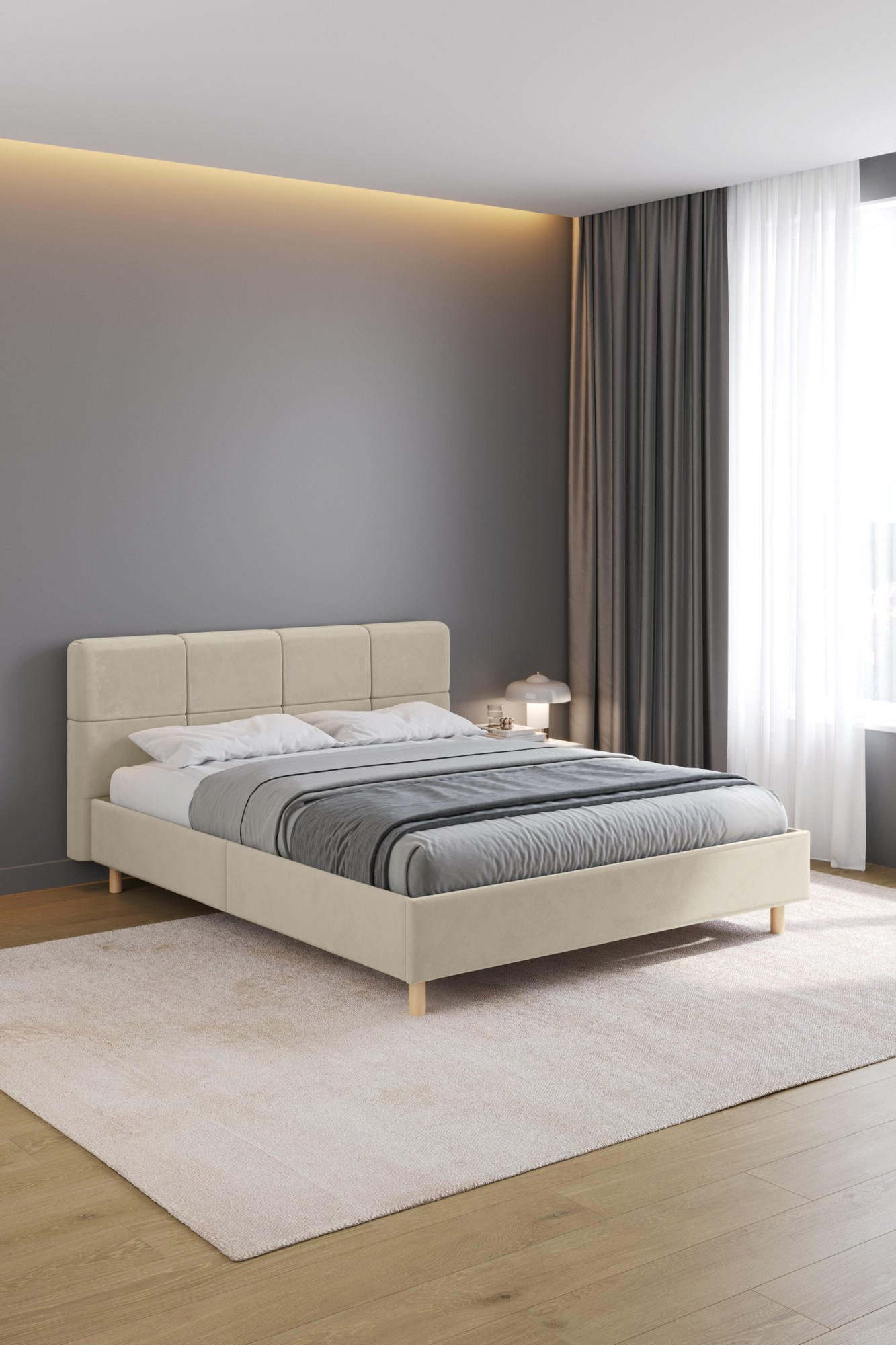 Двуспальная кровать Mio Tesoro Letto 617 160x200 (бежевый 1189) — фото 6