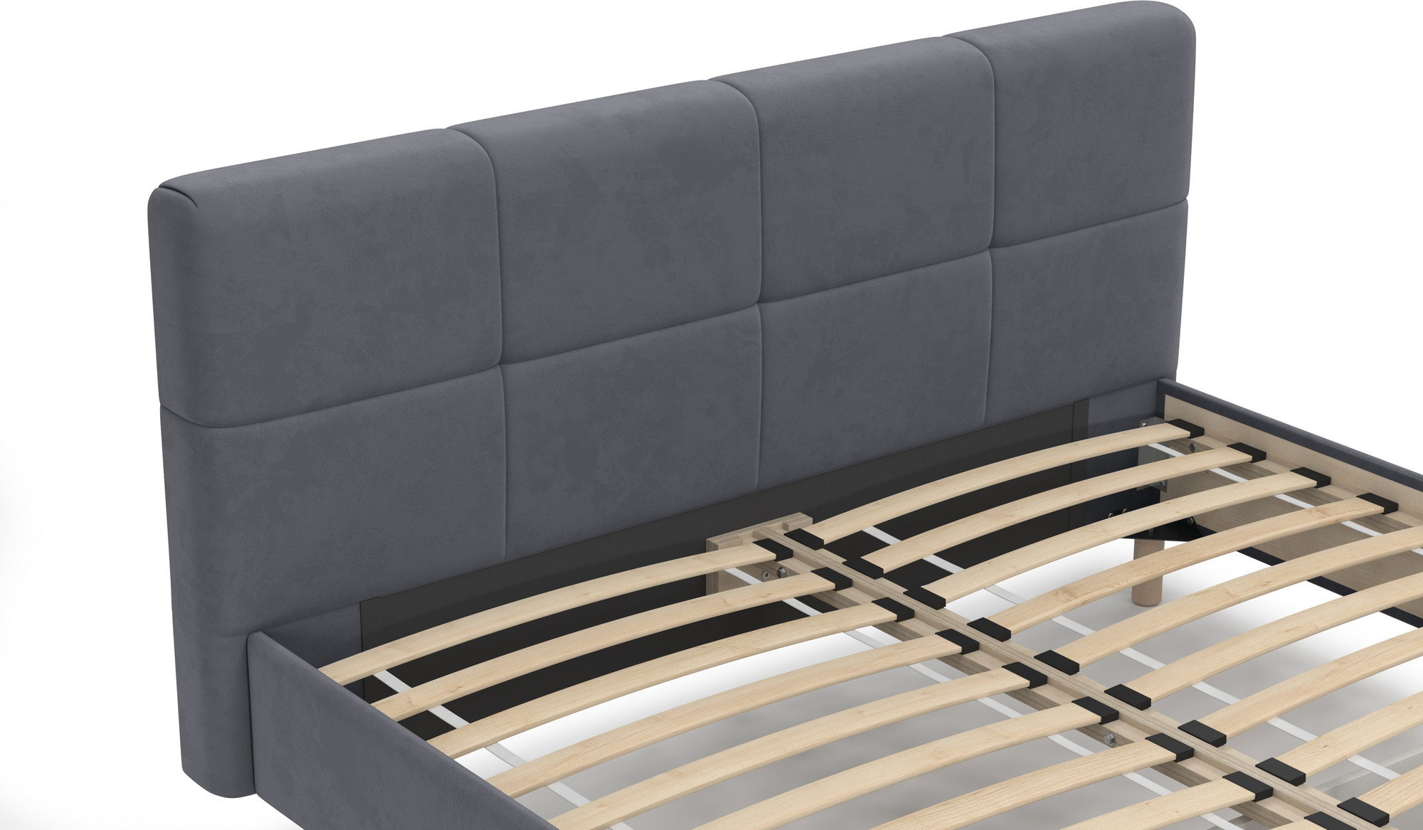 Двуспальная кровать Mio Tesoro Letto 617 160x200 (темно-серый 906) — фото 6