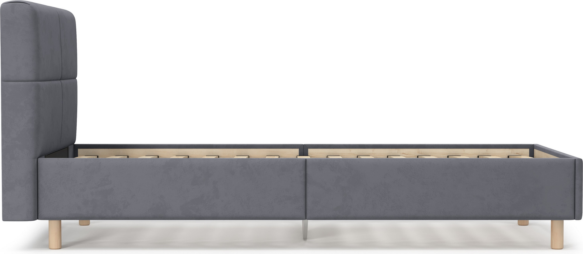 Односпальная кровать Mio Tesoro Letto 617 90x200 (темно-серый 906) — фото 3