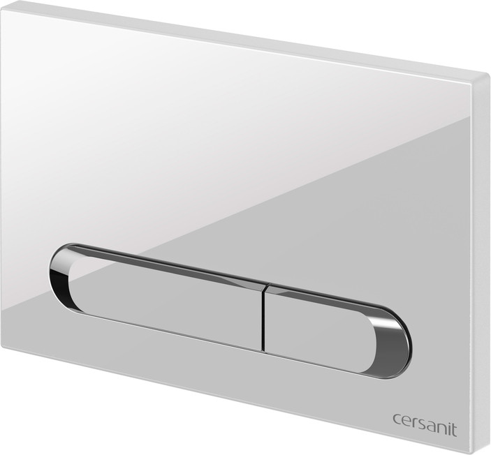 Унитаз подвесной с инсталляцией Cersanit Brasko Slim 64824 + Aqua M 40 68177 с кнопкой Estetica 64111 (кнопка белый/хром глянец) — фото 4