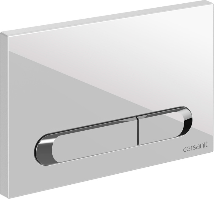 Унитаз подвесной с инсталляцией Cersanit Brasko Slim 64824 + Aqua M 40 68177 с кнопкой Estetica 64111 (кнопка белый/хром глянец) — фото 3