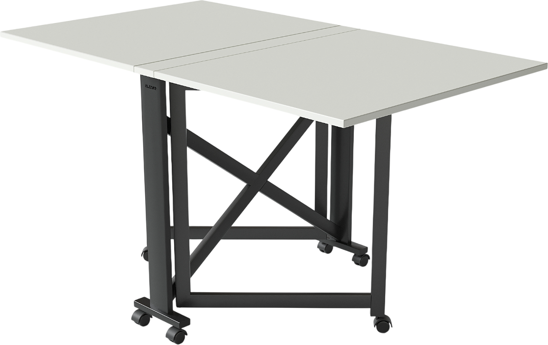 Стол-книга Aledar Bird 80x8/74/140x76 (черный муар/белый альпийский)
